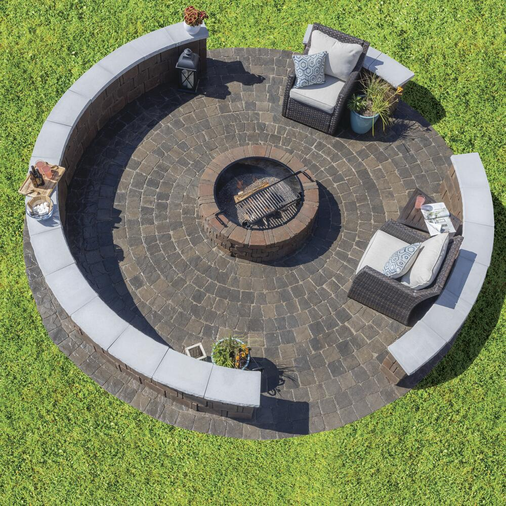 Circular Paver Patio & Fire Pit